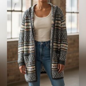 Monteau Multicolor Patterned Sweater